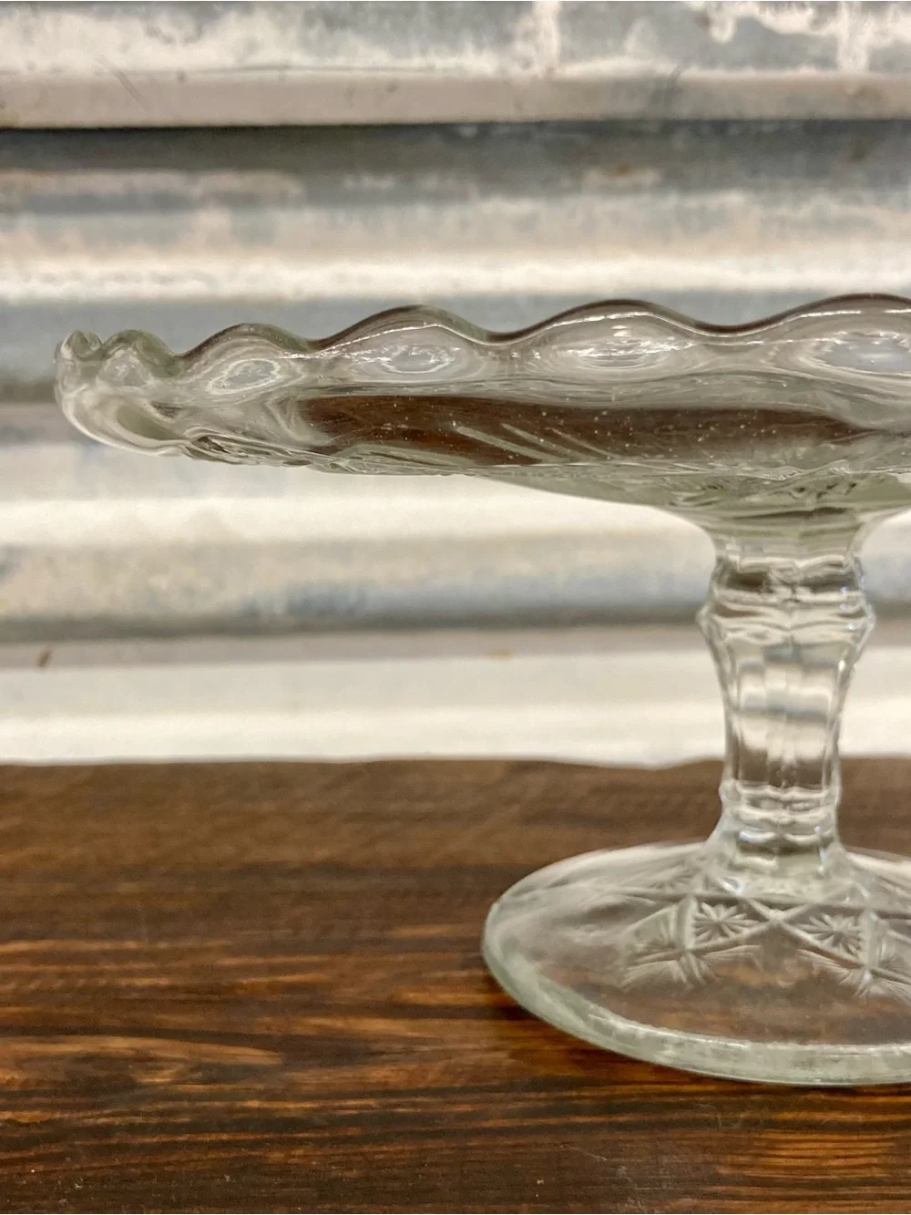 Vintage clear pressed